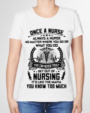 ONCE A NURSE Premium Fit Ladies Tee garment-premium-tshirt-ladies-front-01