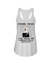Shiba Inu personal stalker I will follow you Ladies Flowy Tank tile