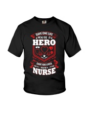 SAVE ONE LIFE YOU ARE A HERO SAVE 100 LIVE Youth T-Shirt tile
