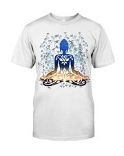 Womens Flower Yoga Top Buddha Chakra Meditation -P Classic T-Shirt tile
