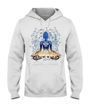 Womens Flower Yoga Top Buddha Chakra Meditation -P Hooded Sweatshirt tile