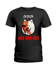 Ch Ch Ch Samoyed Jason Voorhees Grr Grr Grr Ladies T-Shirt tile