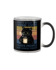 That's What I Do I Drink Coffee I Hate People Clas Color Changing Mug thumbnail