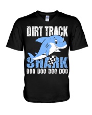 DIRT TRACK - SHARK DOO DOO V-Neck T-Shirt thumbnail