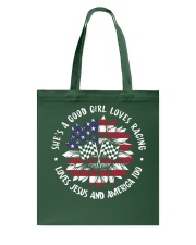 Good girl loves racing Tote Bag thumbnail