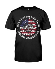 Good girl loves racing Classic T-Shirt thumbnail