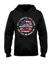 Good girl loves racing Hooded Sweatshirt thumbnail