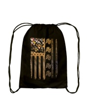 Dirt track racing - Love sprint car Drawstring Bag thumbnail