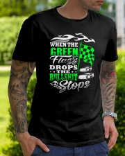 DIRT TRACK - WHEN THE GREEN FLAG DROPS Classic T-Shirt lifestyle-mens-crewneck-front-7