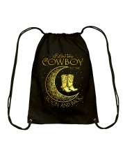 I love my cowboy to the moon and back Drawstring Bag thumbnail