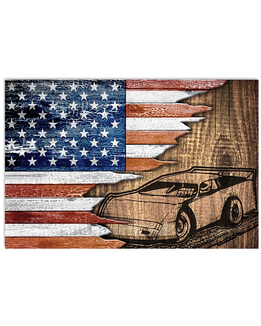 DIRT TRACK RACING US - POSTER 17x11 Poster