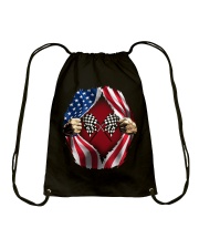 Dirt track racing US Drawstring Bag thumbnail
