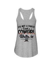 It's not a party until a cowgirl walks in Ladies Flowy Tank thumbnail