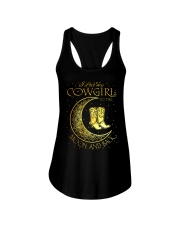 I love my cowgirl to the moon and back Ladies Flowy Tank thumbnail