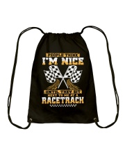 Dirt track racing nice Drawstring Bag thumbnail