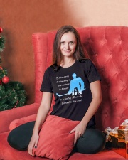 MOM BEHIND Ladies T-Shirt lifestyle-holiday-womenscrewneck-front-2