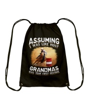 BARREL RACER GRANDMAS Drawstring Bag thumbnail