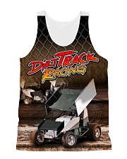 DIRT TRACK RACING SPRINT CAR RACING 3D shirt All-over Unisex Tank front