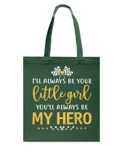 Dirt track racing - little girl Tote Bag thumbnail