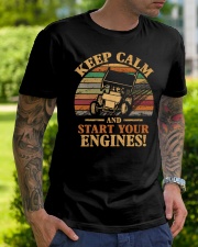 DIRT TRACK SPRINT CAR - START ENGINES Classic T-Shirt lifestyle-mens-crewneck-front-7