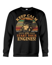 DIRT TRACK SPRINT CAR - START ENGINES Crewneck Sweatshirt thumbnail