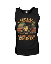 DIRT TRACK SPRINT CAR - START ENGINES Unisex Tank thumbnail