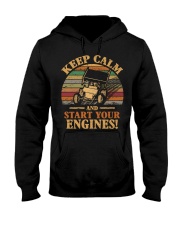 DIRT TRACK SPRINT CAR - START ENGINES Hooded Sweatshirt thumbnail