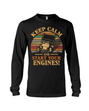 DIRT TRACK SPRINT CAR - START ENGINES Long Sleeve Tee thumbnail