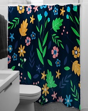 Colorful ditsy floral Shower Curtain aos-shower-curtains-71x74-lifestyle-front-04
