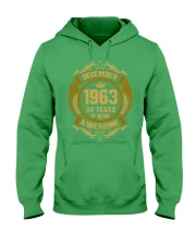 1963 December Hooded Sweatshirt front