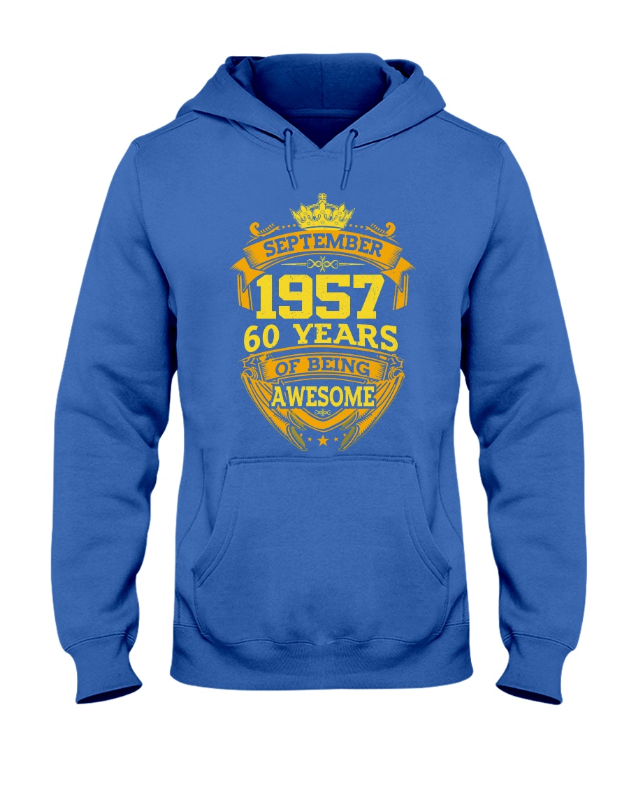 1957 September Hooded Sweatshirt
