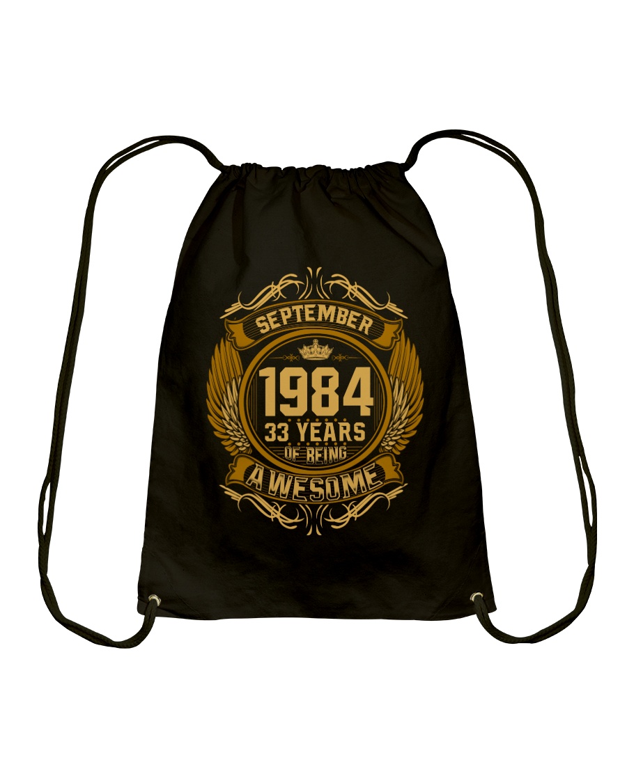 1984 September Drawstring Bag