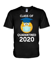 Funny Class Of 2020 Graduating Class In Quarantine V-Neck T-Shirt thumbnail