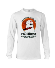 Halloween You Cant Scare Me Im Nurse I Just Stab Long Sleeve Tee thumbnail