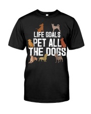 Life Goal Pet All The Dogs Funny Puppy Lover Gift Premium Fit Mens Tee thumbnail