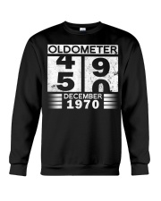 Oldometer 49 50 Born In December 1970 Funny 50th B Crewneck Sweatshirt tile