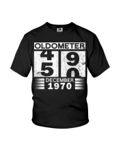 Oldometer 49 50 Born In December 1970 Funny 50th B Youth T-Shirt tile