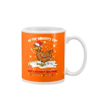 Chicken on the naughty list and i regret nothing Mug tile