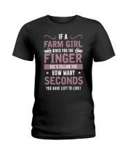 FMV - A Farm Girl Gives You The Finger Ladies T-Shirt tile