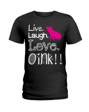 FMV - PIG - LOVE OINK PIG Ladies T-Shirt tile