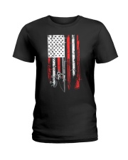 HNT - Hunting US Flag Ladies T-Shirt tile