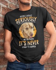 DOG-Stop Expecting Normal From Me-Labrador Classic T-Shirt apparel-classic-tshirt-lifestyle-26