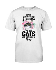 CAT - A Woman Who Loves Cats-May Classic T-Shirt front