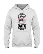 CAT - A Woman Who Loves Cats-May Hooded Sweatshirt tile