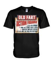 WTC - Old Fart Action Figure V-Neck T-Shirt tile