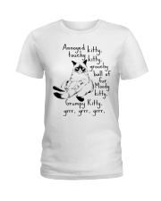 CAT - Moody Grumpy Kitty Ladies T-Shirt tile