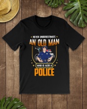 WTC - Never Underestimate An Old Man Police Classic T-Shirt lifestyle-mens-crewneck-front-18