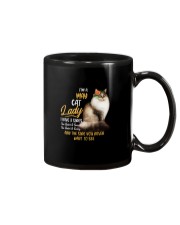 CAT - 3 Sides Of A Cat Queen-May Mug tile