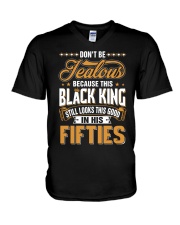 MLF - Black King Still Looks This Good - 50s V-Neck T-Shirt tile
