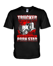 TRUCKER - Trucker Saved Me V-Neck T-Shirt tile